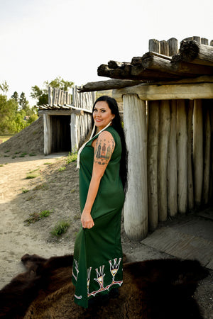 Feathers Midi Dress