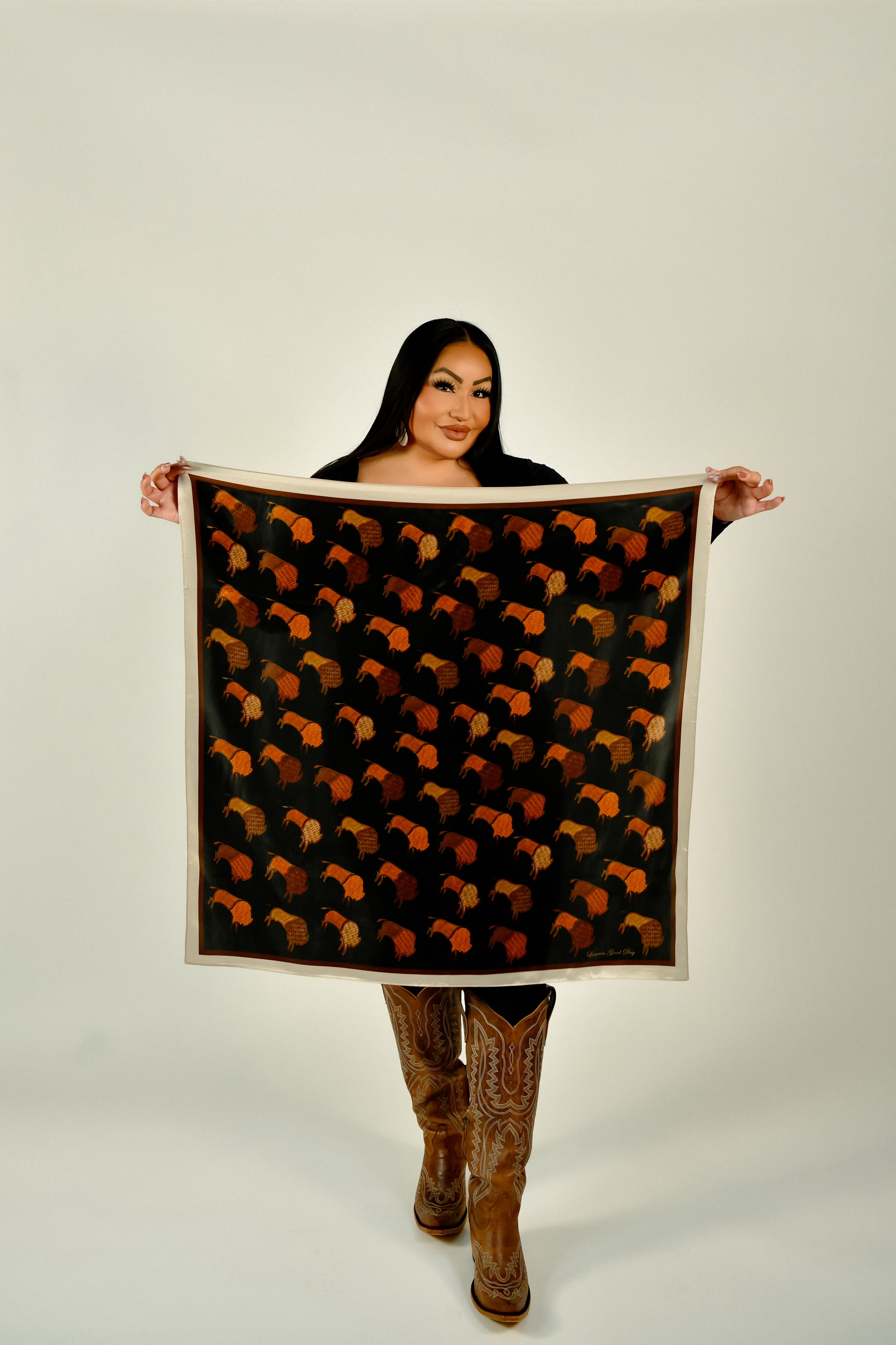 Ledger Bison Silk Scarf