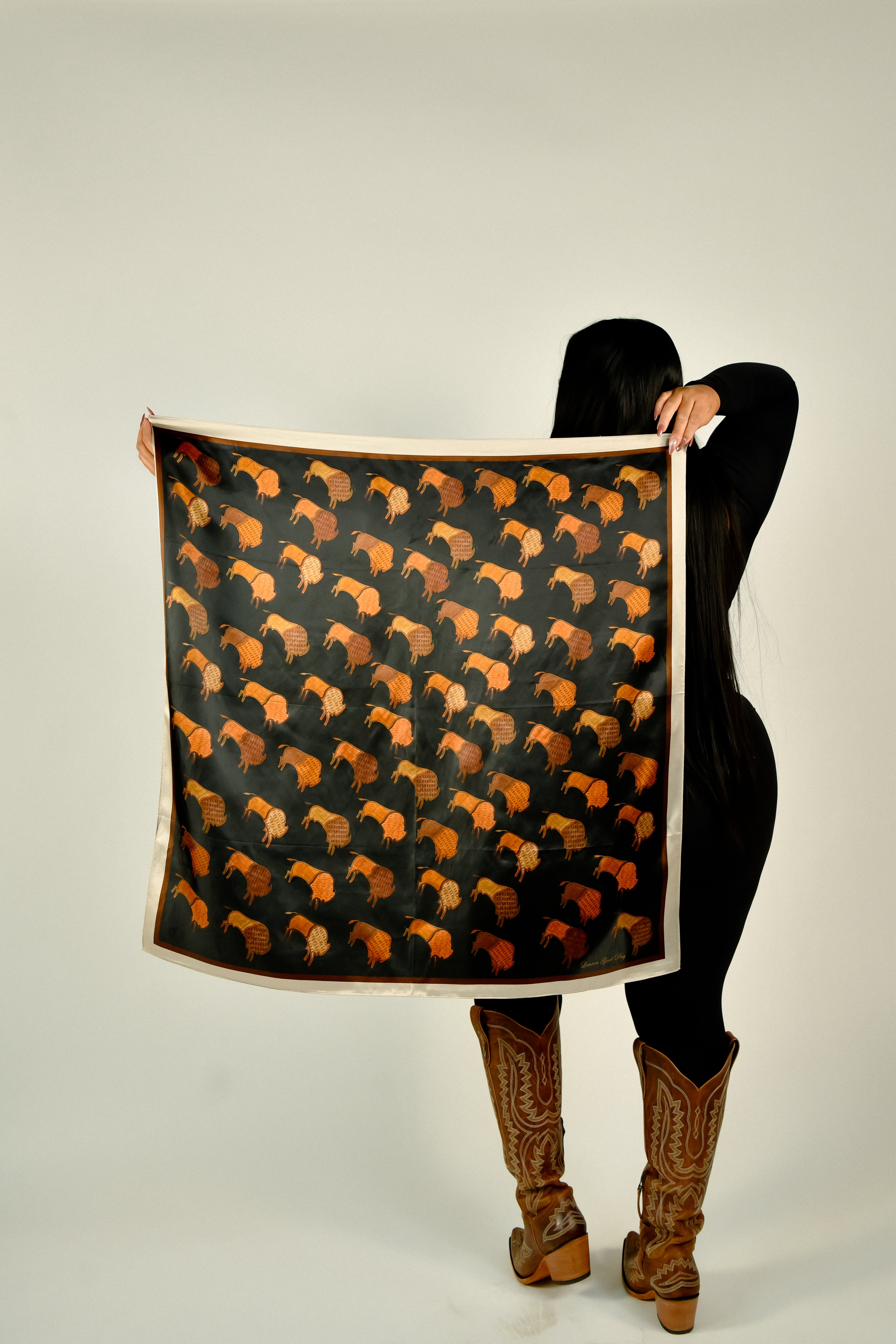 Ledger Bison Silk Scarf