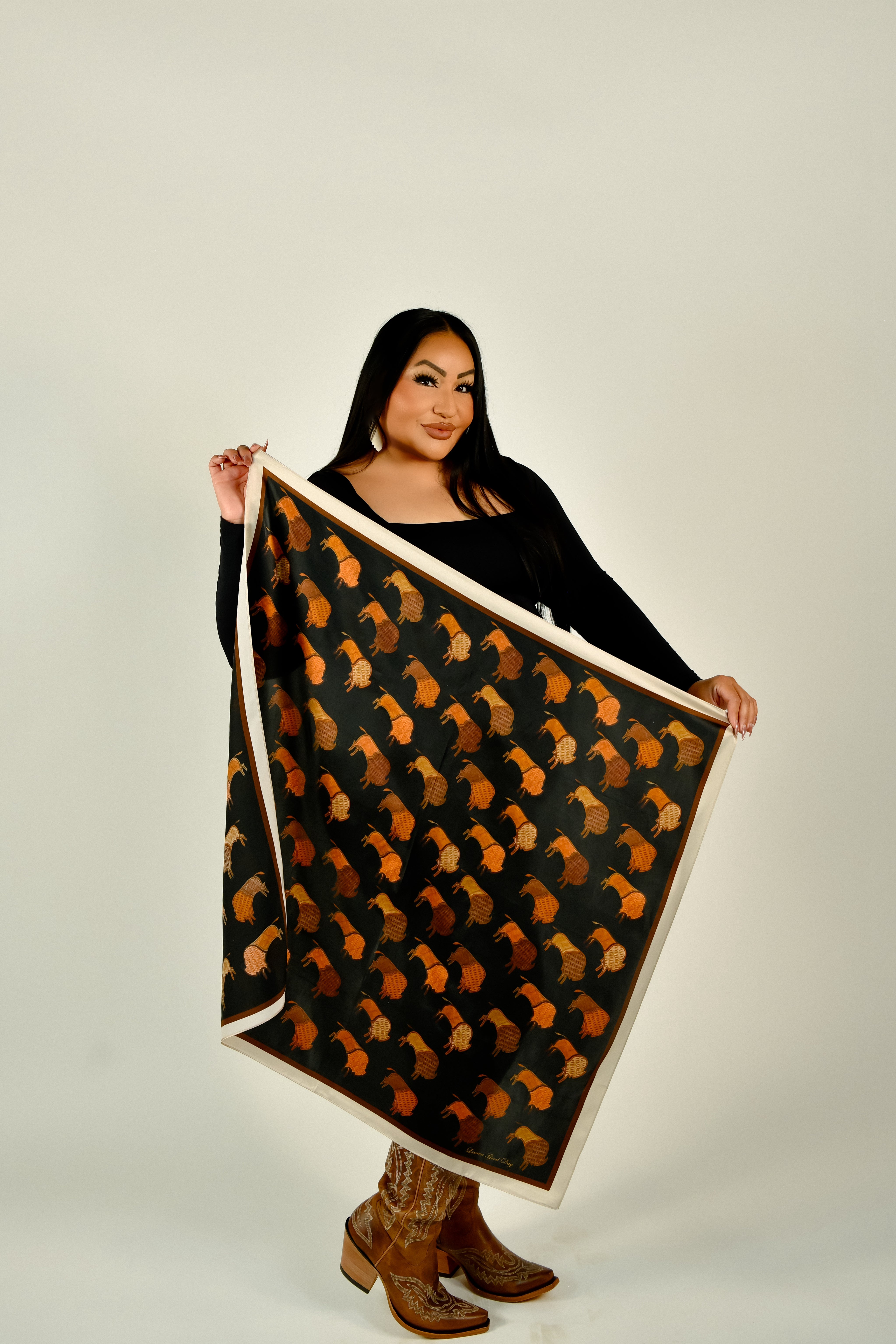Ledger Bison Silk Scarf