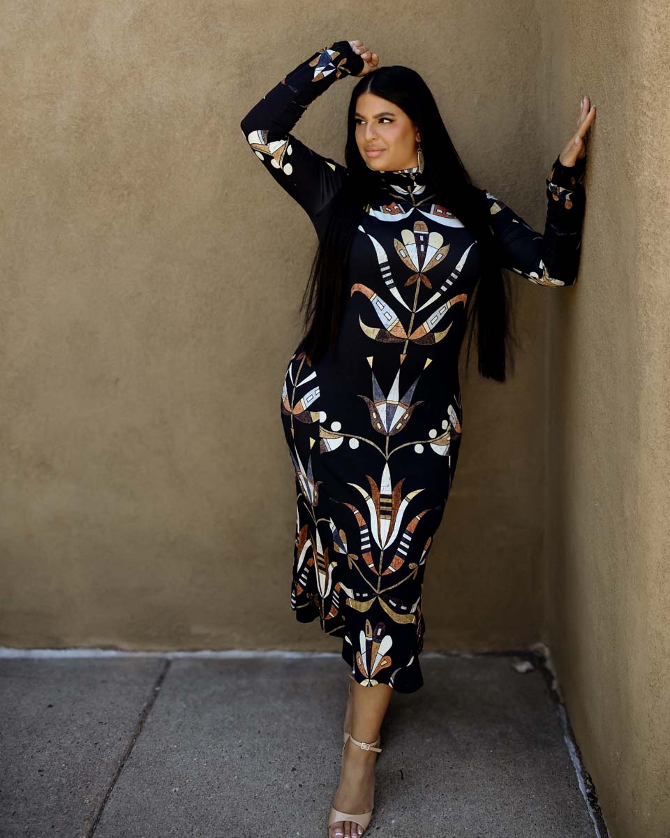 Ledger Florals Bamboo Bodycon (Made to Order)