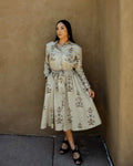 Floral Cotton Shirt Dress (Made to Order)