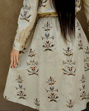 Floral Cotton Shirt Dress (Made to Order)