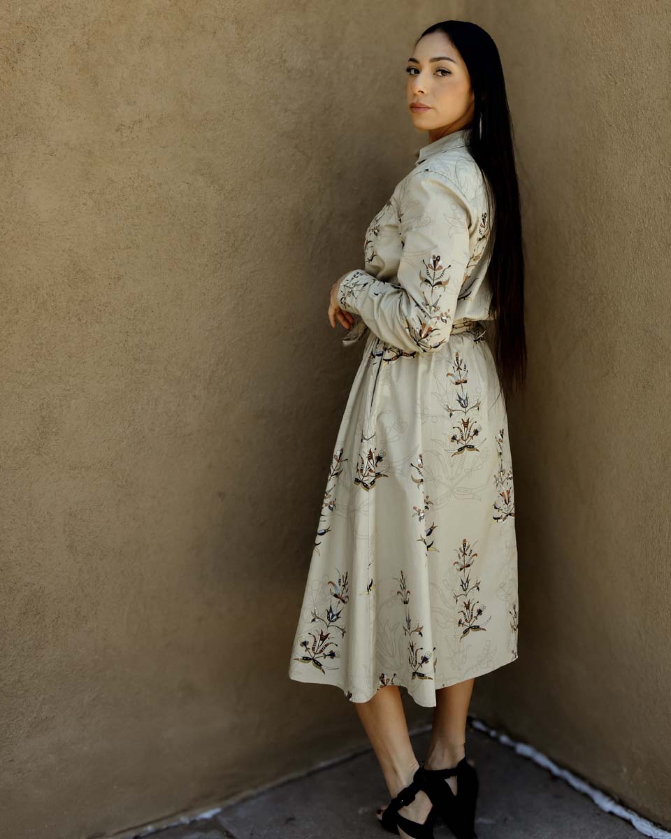 Floral Cotton Shirt Dress (Made to Order)
