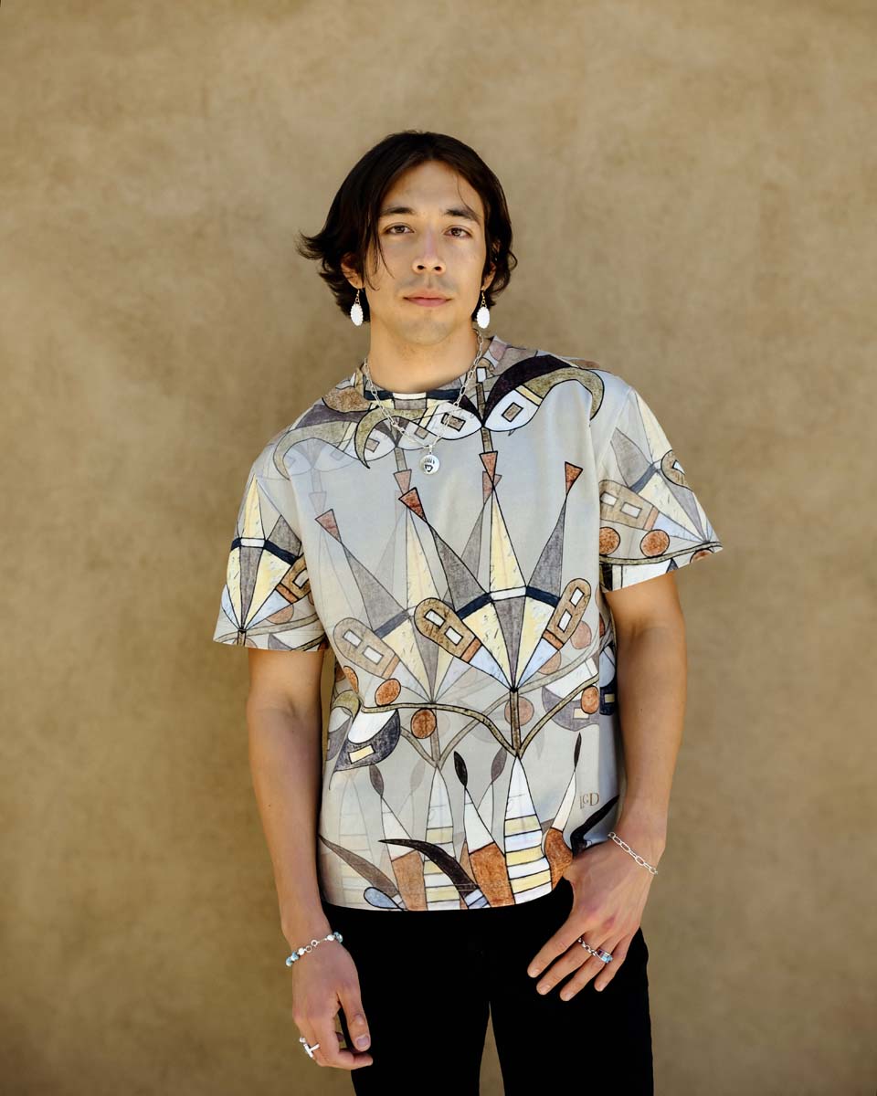 Floral Boxy Cotton Tee (Made to Order)