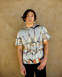 Floral Boxy Cotton Tee (Made to Order)