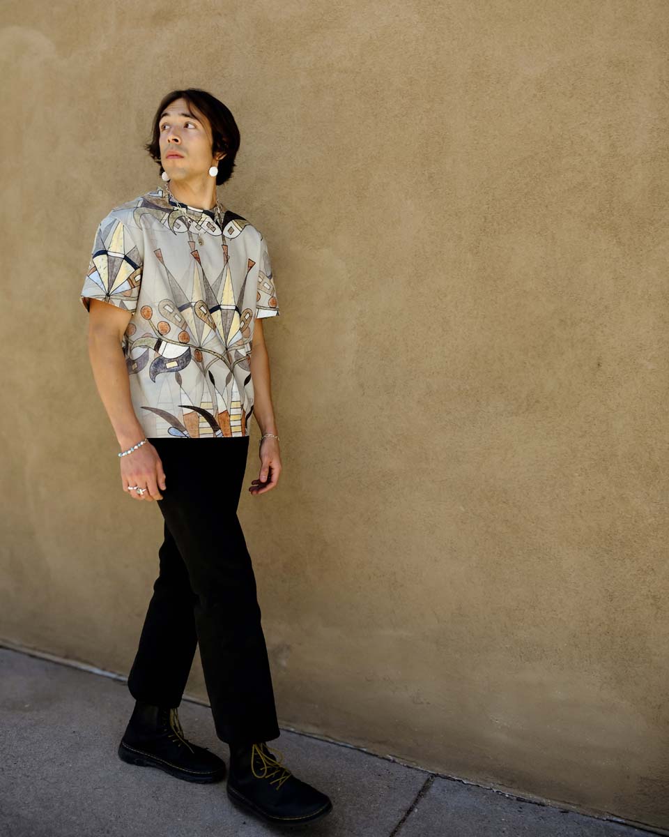 Floral Boxy Cotton Tee (Made to Order)