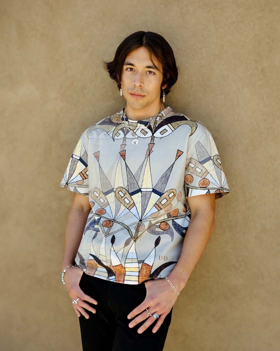Floral Boxy Cotton Tee (Made to Order)