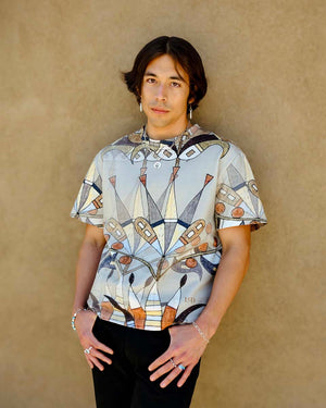 Floral Boxy Cotton Tee (Made to Order)