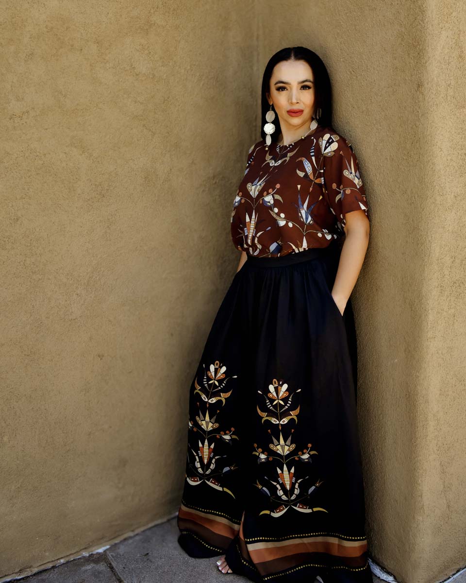 Ribbons Floral Viscose Palazzo Pant (Made to Order)