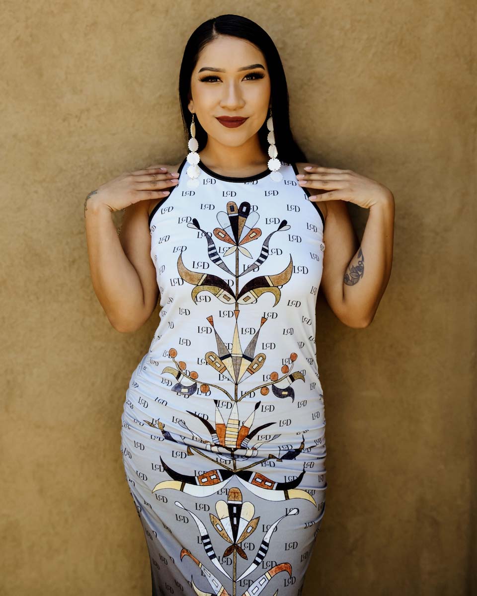 LGD Floral Bamboo Racerback Bodycon (Made to Order)