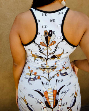 LGD Floral Bamboo Racerback Bodycon (Made to Order)