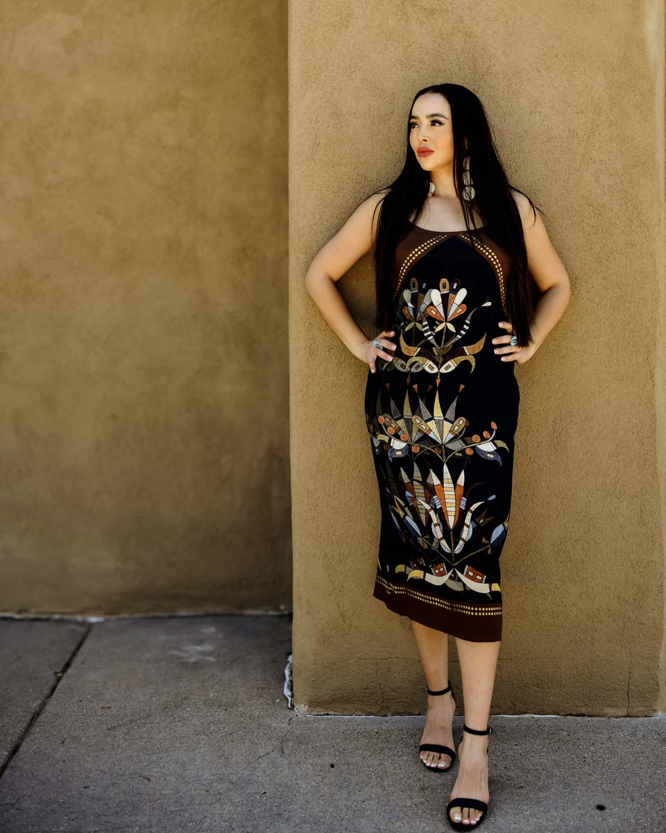 Floral Sequin Silk Slip Dress (Made to Order)