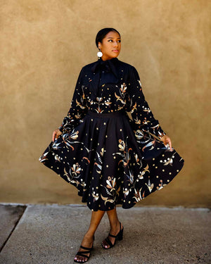 Sequin Floral Circle Skirt (Made to Order)