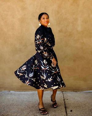 Sequin Floral Circle Skirt (Made to Order)