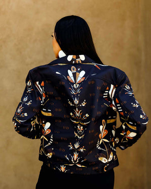 Ledger Floral LGD Cotton Jacket (Made to Order)