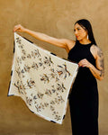 Ribbons Floral Silk Scarf (Made to Order)