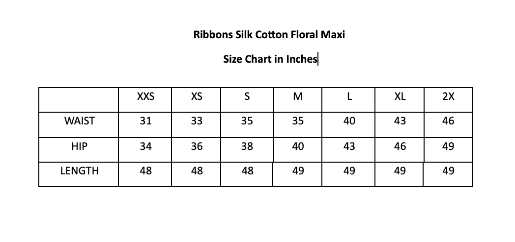 Ribbons & Florals Silk Cotton Maxi (Made to Order)