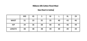 Ribbons & Florals Silk Cotton Maxi (Made to Order)