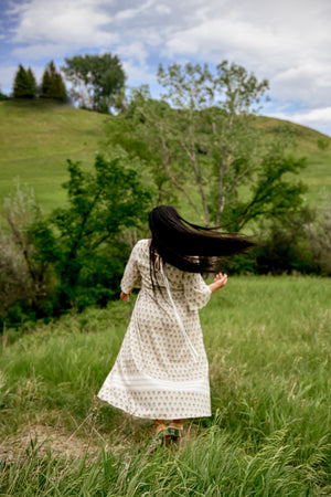 Elk Ivories Button Dress