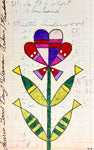 "Love Medicine Floral II" Originial Ledger Drawing